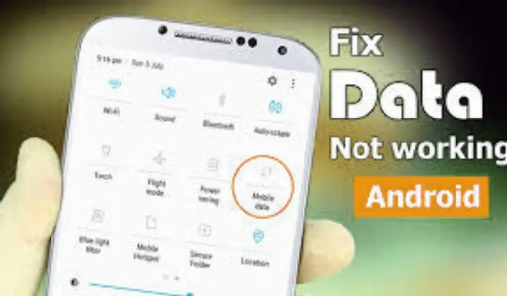 mobile data not working
