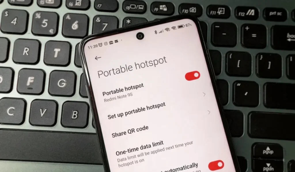 check hotspot settings