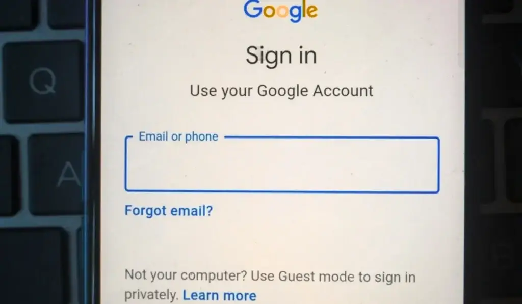 signin again to google account